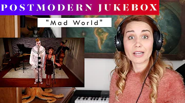 Postmodern Jukebox "Mad World" ft Puddles Pity Party REACTION & ANALYSIS by Vocal Coach/Opera Singer