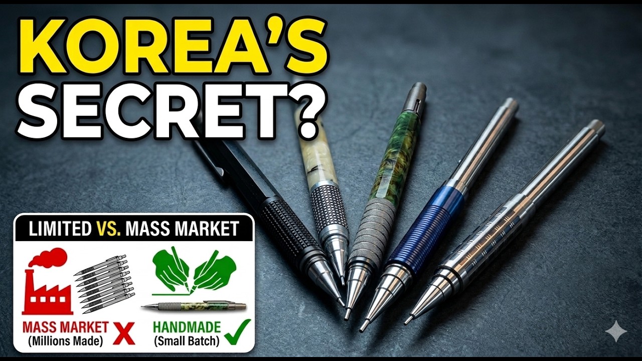 Premium Pencils from Korea | Hanpen & Hobby Tank - YouTube