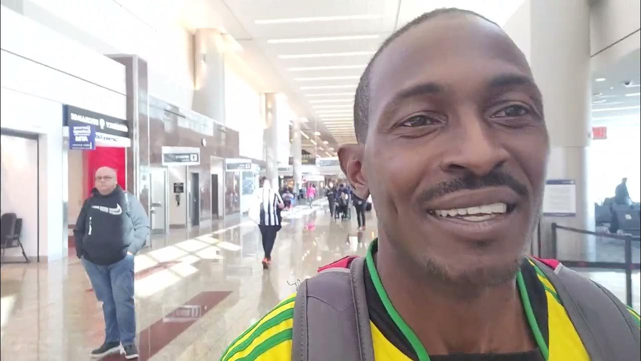 Bomani at Atlanta Airport Ready for the Tanzania Nov 2022 Roots