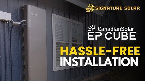 EP Cube Canadian Solar Energy Storage System Installation
