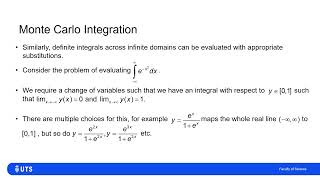 Monte Carlo Method for Integrals: Further Examples