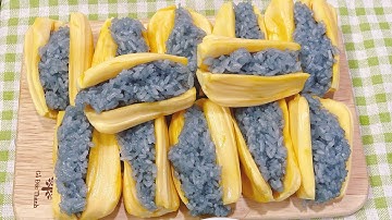 Cách nấu xôi mít đậu biếc bằng nồi cơm điện dễ ơi là dễ mà ăn ngon cực đỉnh luôn