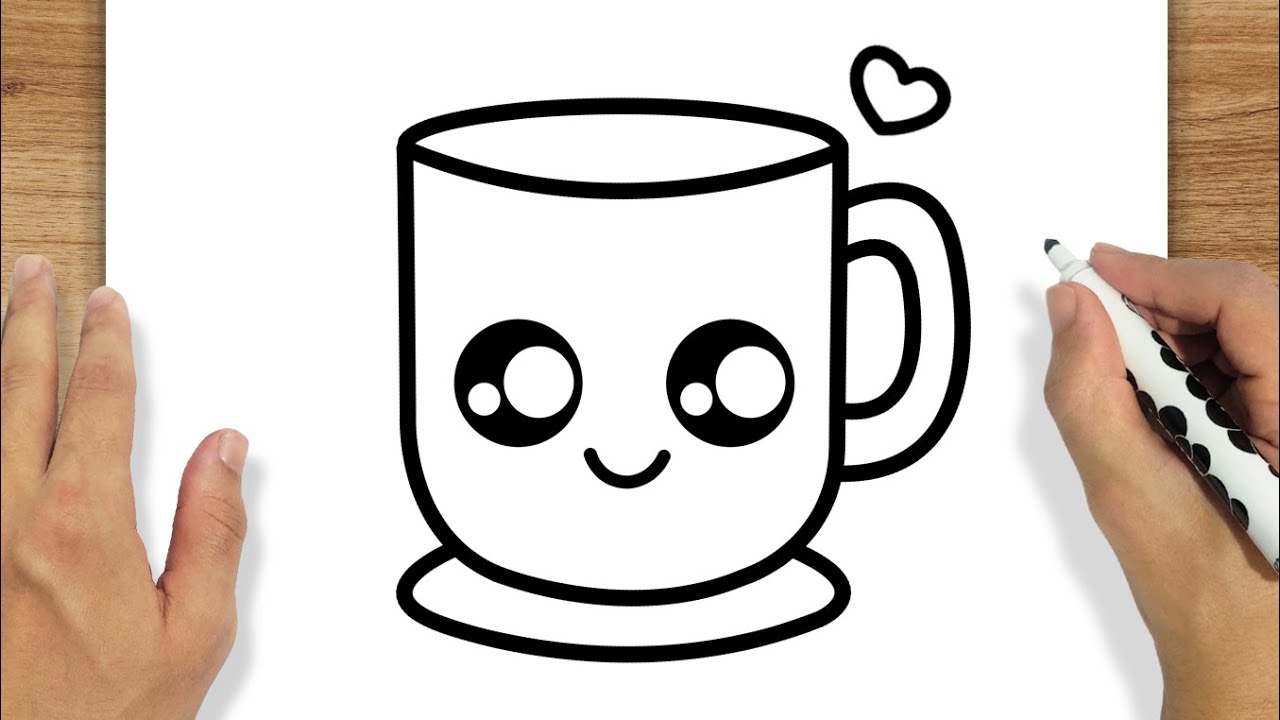 Desenho De Um Esboço Caneca Café Kawaii Fácil Usar Vetor PNG , Desenho  Kawaii, Desenho De Café, Desenho De Asa Imagem PNG e Vetor Para Download  Gratuito