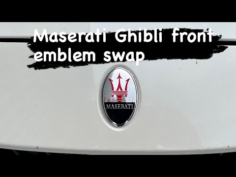 Maserati Ghibli front emblem swap