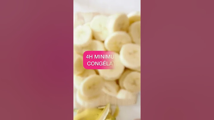 Glace à la banane (pour bébé et grands)
