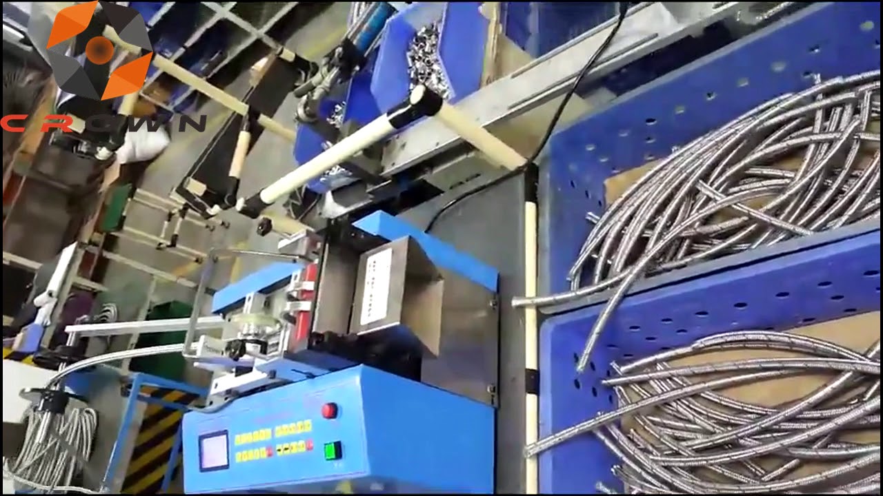 Stainless Steel Braided Mesh Tube Cutting Machine YouTube