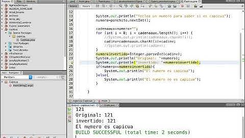 Capicua o numeros palindromos en java