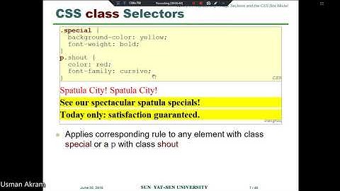 HTML CSS Lecture 7 CSS sections and layout designing theory in Urdu Hindi By Usman Akram