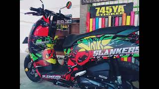 Sticker Motor Scoopy Full Body Slankers
