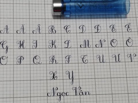 Video Bảng chữ cái viết hoa ( Mẫu chữ được điều chỉnh sao... - youtube