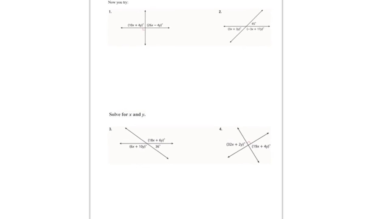 Geometry 3.2 Angles Formed by Parallel Lines and Transversals - YouTube