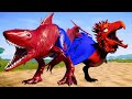 Red BIG HULK vs SPIDER-MAN BIG Bird & Captain America Gigano Jurassic World Evolution