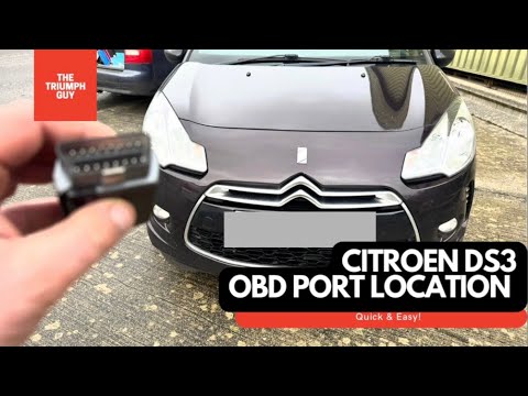 Citroën DS3 OBD Port Location (Diagnostic Socket Location)