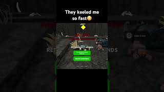 They keeled me so fast😳 #roblox #99nightintheforest #shorts