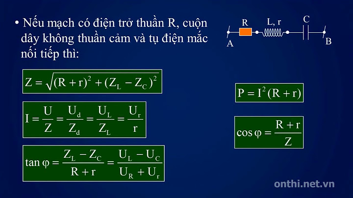 Bài toán cuộn dây có điện trở thuần r năm 2024