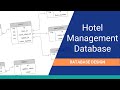 Database design for a hotel management system