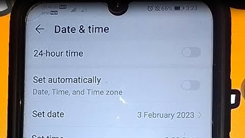 how to turn off set time automatically in huawei honor 20i mobile