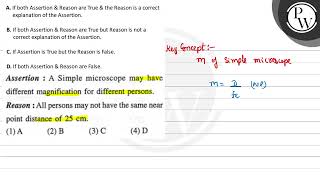 A. If both Assertion \& Reason are True \& the Reason is a correct ...