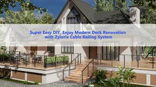 How to install Zylorix 42" cable railing system for your deck or patio?