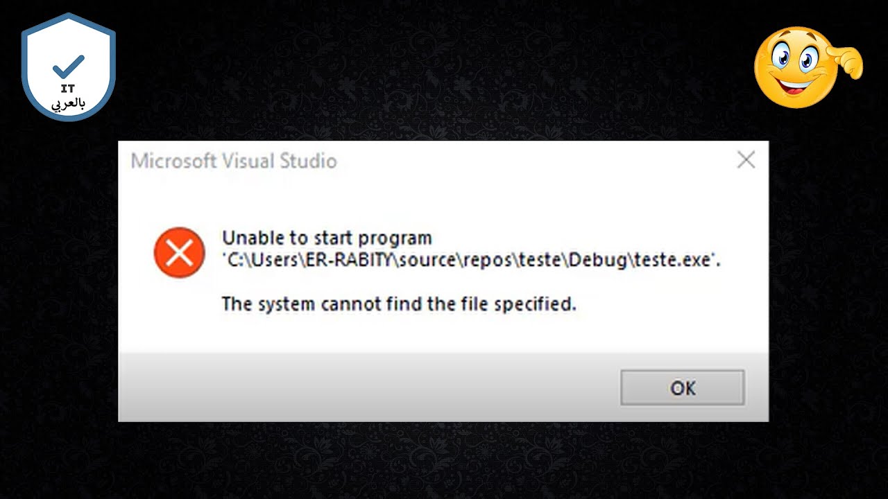 Fix Error Visual Studio The System Cannot Find The File Specified  | Visual Studio