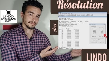 Chouaib ... Programmation Linéaire - Résolution avec LINDO | شعيب ... البرمجة الخطية