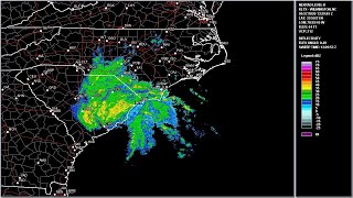2020 Bertha - Wilmington, NC WSR-88D Radar Animation (HD 1280x720)
