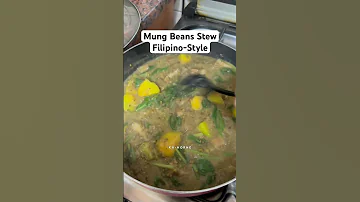 Mung Beans Stew Filipino Style Ginisang Monggo 
