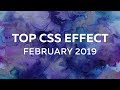TOP CSS EFFECT — FEBRUARY 2019