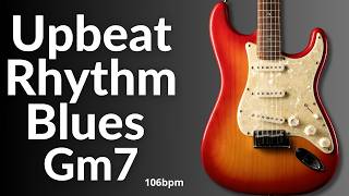 Upbeat Rhythm Blues Guitar Backing Track in G Minor l BT 669