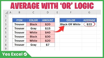 Average With OR Logic in Excel