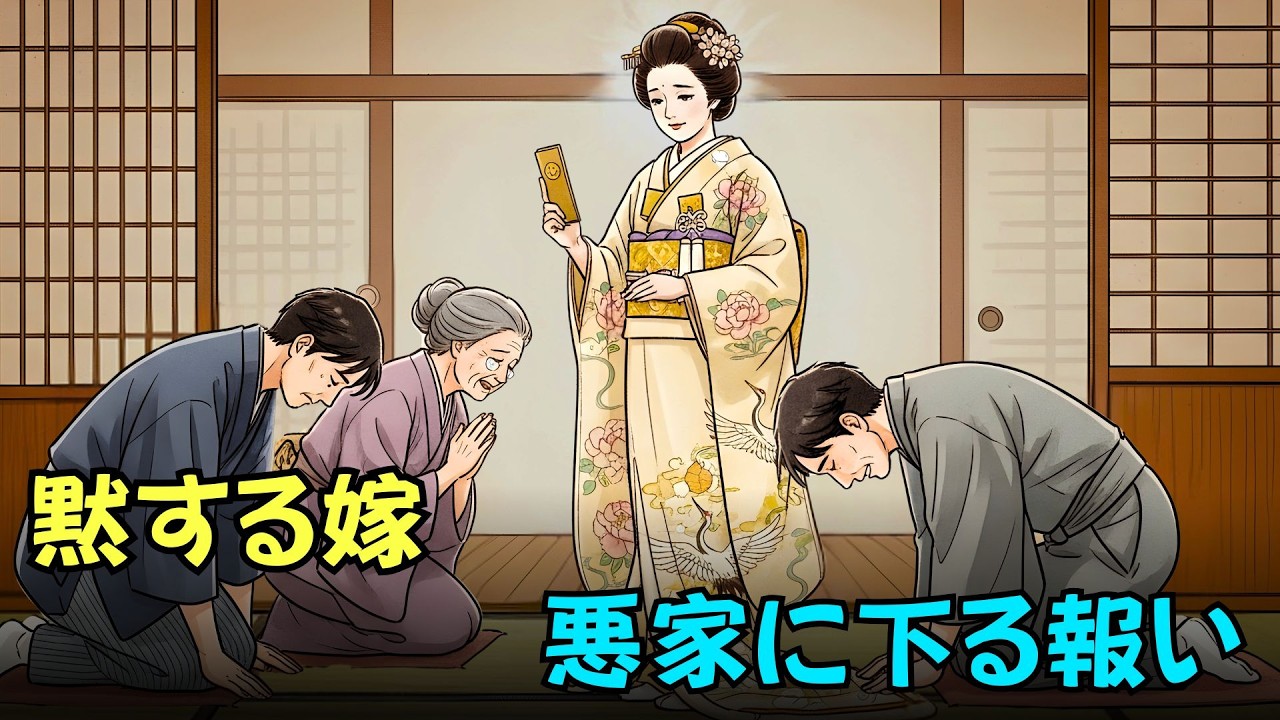 三年耐え忍んだ無口な嫁――ついに義家族がひれ伏した日| 日本昔話・逆転の因果
