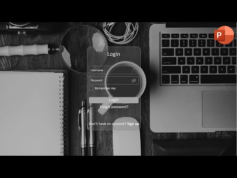 Login Page in PowerPoint | Sign in Page in PowerPoint 2021 | PowerPoint