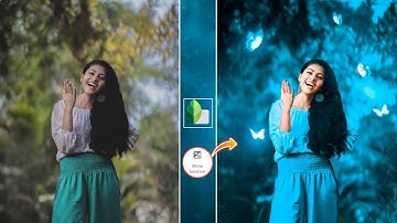 snapseed butterfly glowing effect photo editing ! snapseed background colour change tricks..
