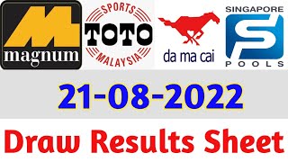 21-08-2022 Today 4D Results Magnum Toto Kuda/Damacai | 4d Result Today | Today 4d Result Live screenshot 1