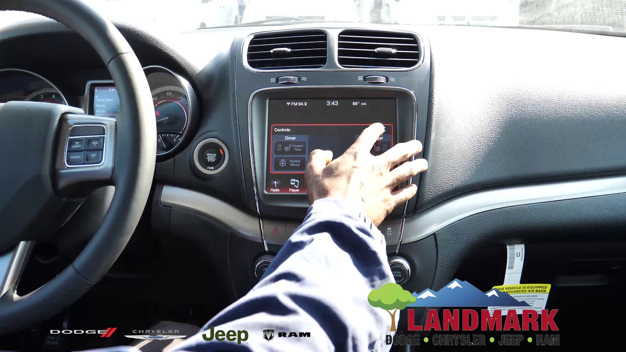 2020 Dodge Journey Crossroad Touch Screen Nav Features - YouTube