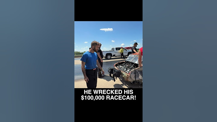 He Wrecked His $100,000 Racecar!