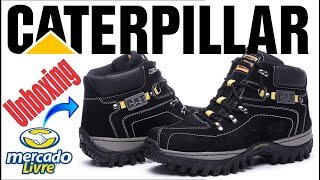 Bota Caterpillar Adventure Original ou Replica Mercado Livre Carteira Cinto  Chinelo Unboxing 