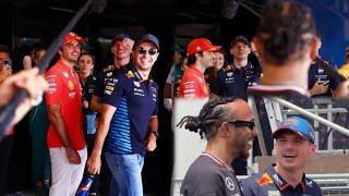 Lewis Hamilton pranks Max Verstappen in the Driver’s Parade | Behind the scenes #ImolaGP