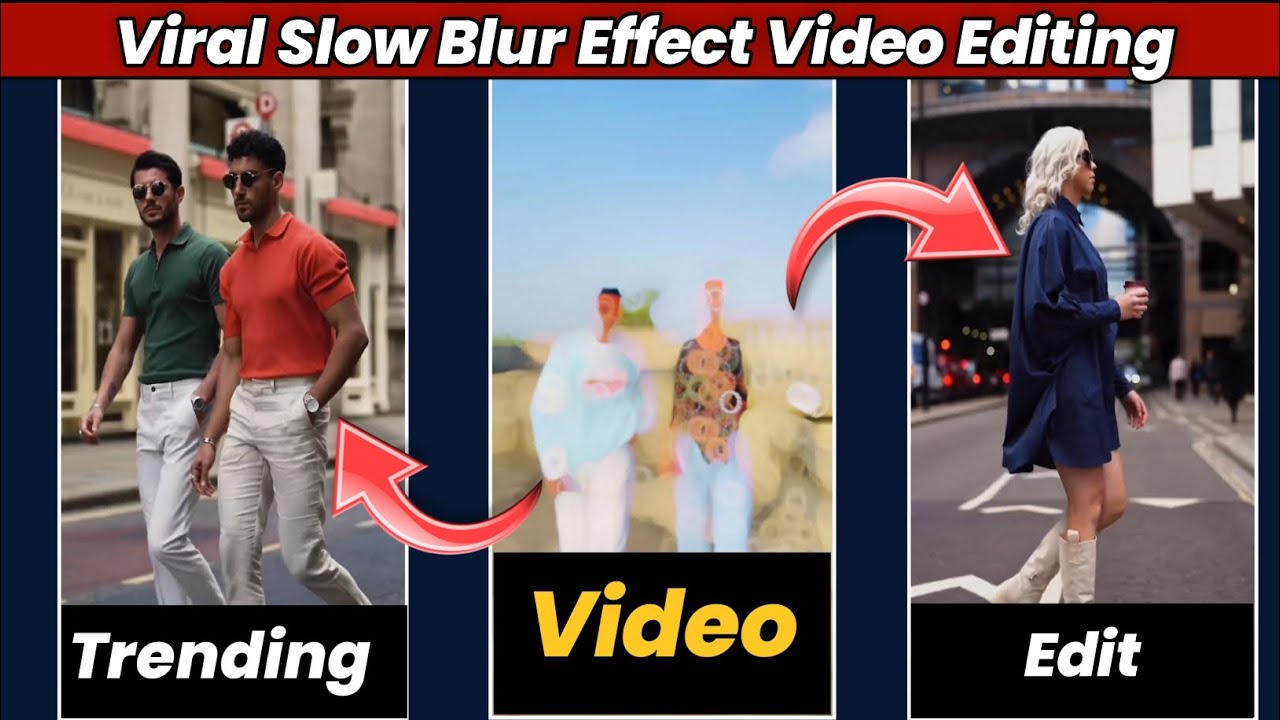 Trending Slow Motion Blur Video Editing । Instagram Trending Slow