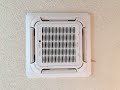 How to install a 4-way ceiling cassette heat pump / AC