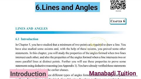 9th class maths|Chapter 6|💁Lines and Angles| 🤷‍♀️Introduction|with notes|
