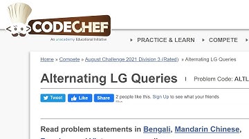 Alternating LG Queries ALTLG Solution Codechef August Challenge 2021 AUG21 || CODECHEF