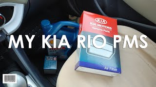 Kia Rio PMS | Change Oil, Change Coolant and ETC