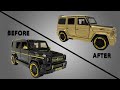 Modle de voiture personnalis mercedes benz g wagon amg brabus 118  tape par tape  diy