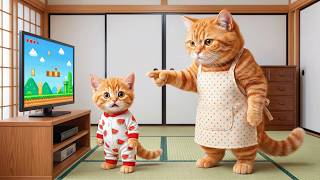 Mama Cat Breaks Game Console, Causing Ginger Kitten to Leave Home 😢 screenshot 2