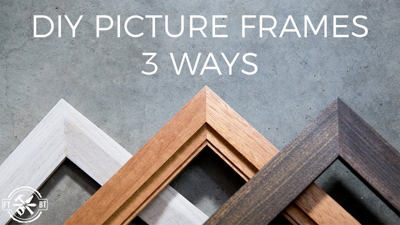 How to Make a Picture Frame 3 Ways | DIY Woodworking - YouTube