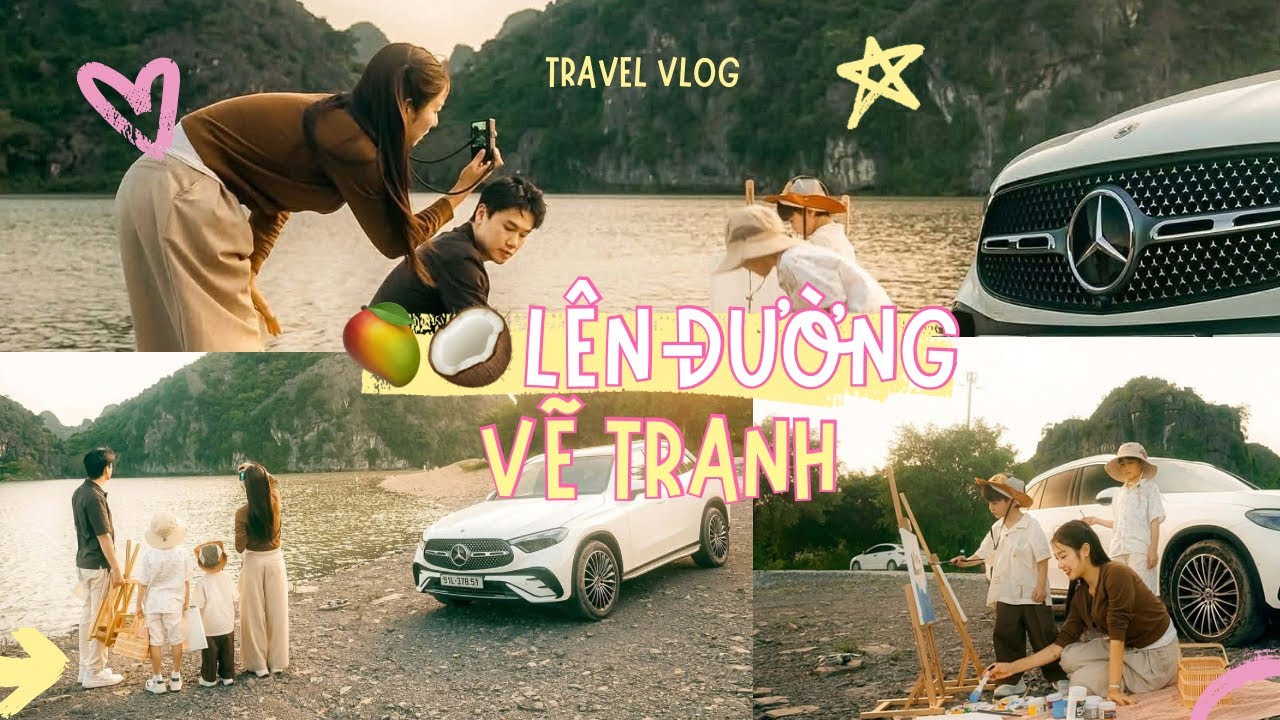 HAI “BÉ” HỌA SĨ LÊN ĐƯỜNG VẼ TRANH | Xoài Fam x GLC 300