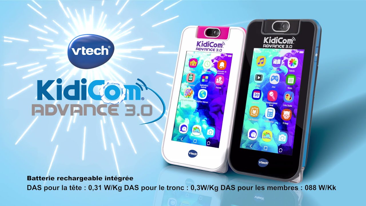 VTech - KidiCom Advance 3.0 Rose, Portable Enfant Sans Forfait Sécurisé –  6/12 Ans – Version FR