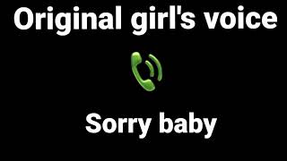 Sorry baby - girl's voice effect ‎‎@Melodiousvoices1   #girlvoiceprank #prankcall screenshot 4