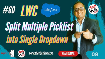 60 - Split and display multiple picklist value into single dropdown value in LWC | #lwc